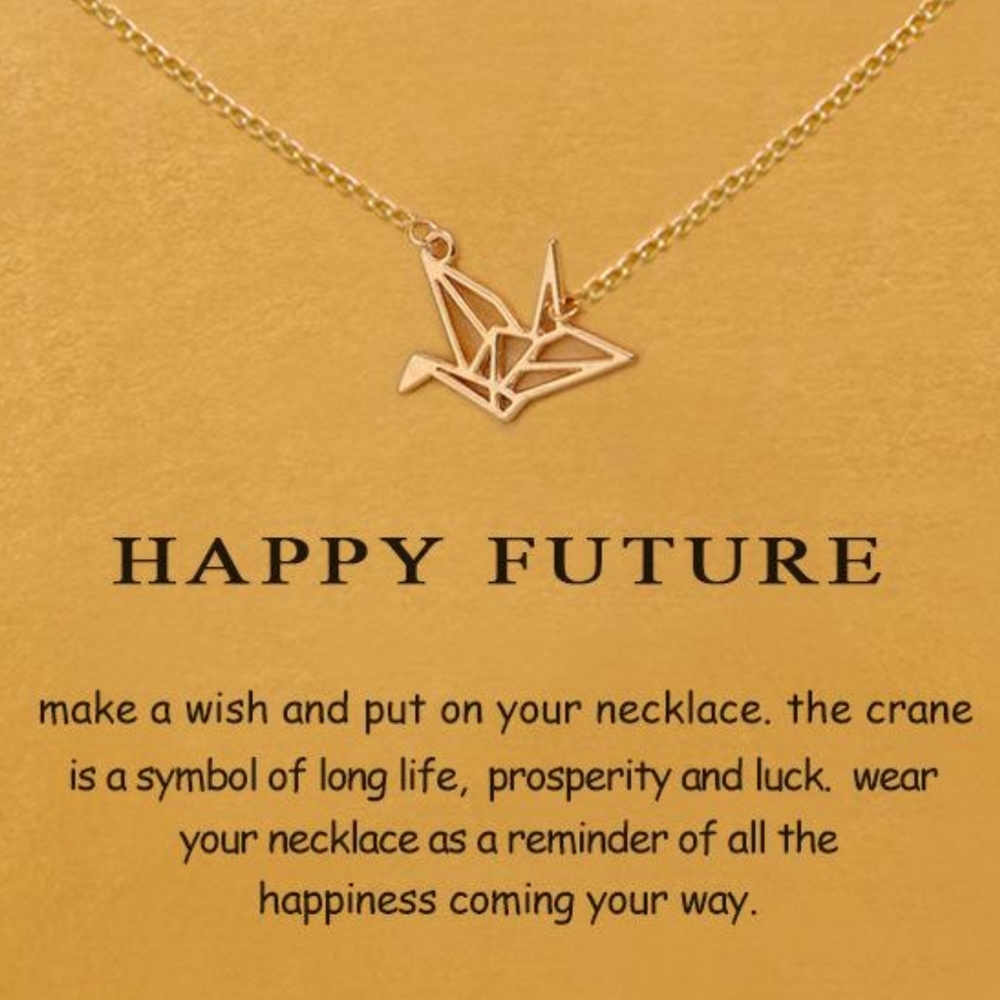 NEW Dogeared Gold Origami Necklace